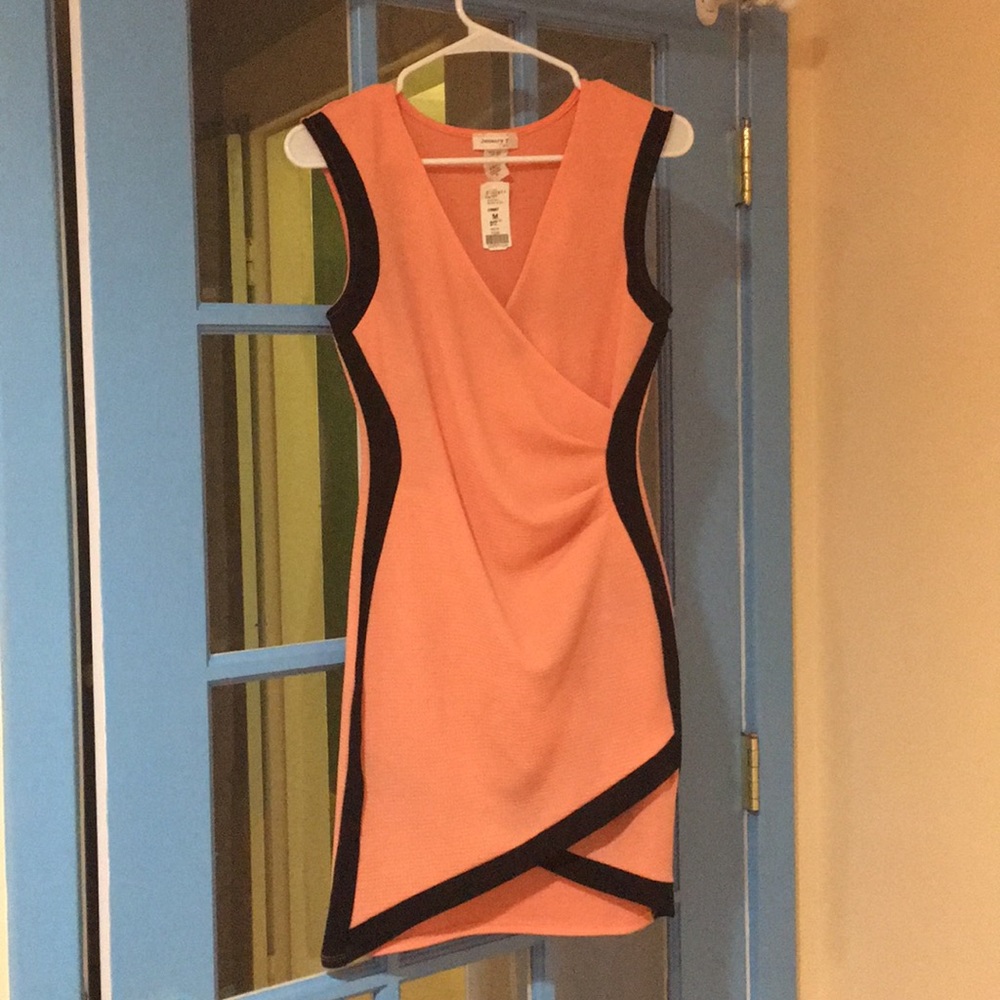 NWT Form Fitting Coral Dress